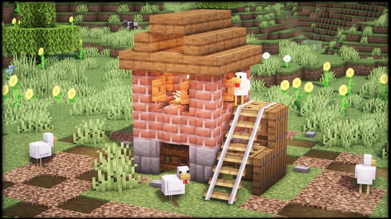 chicken coop minecraft