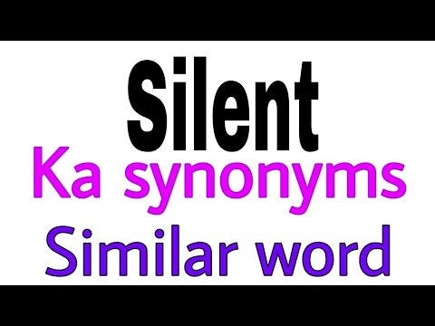 silent synonym