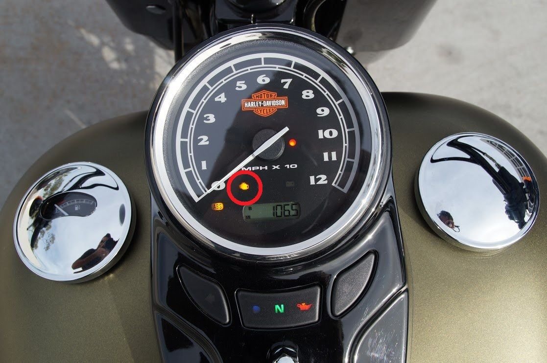 harley dash indicator lights