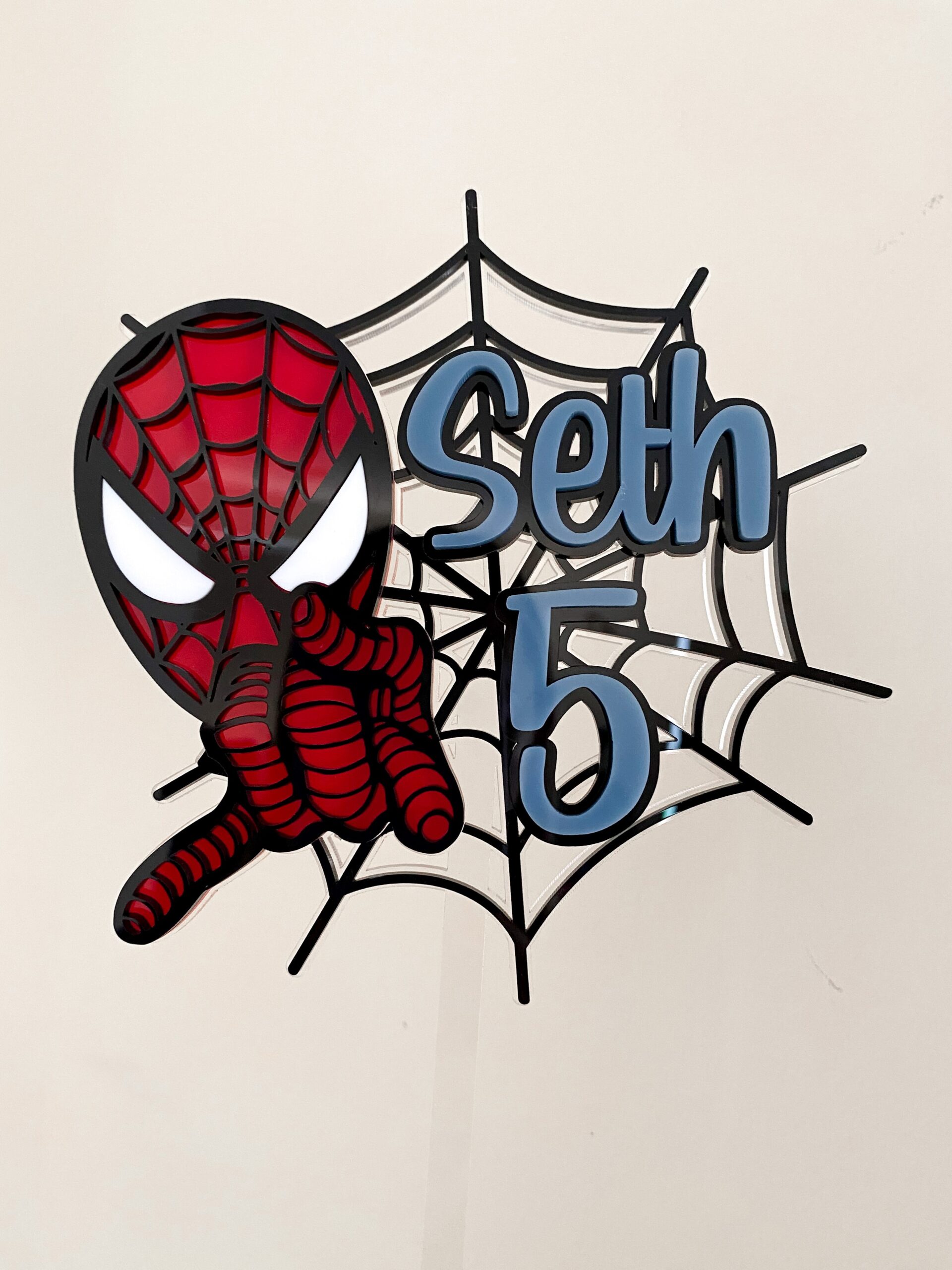 spider man cake topper