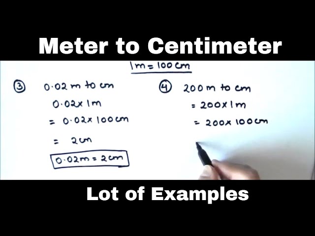 1000m to cm