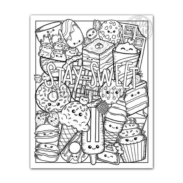 sweet treat coloring pages