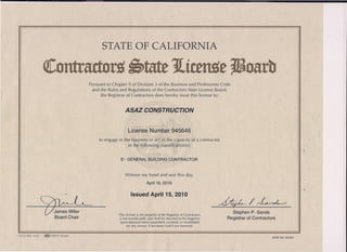 california general contractor license