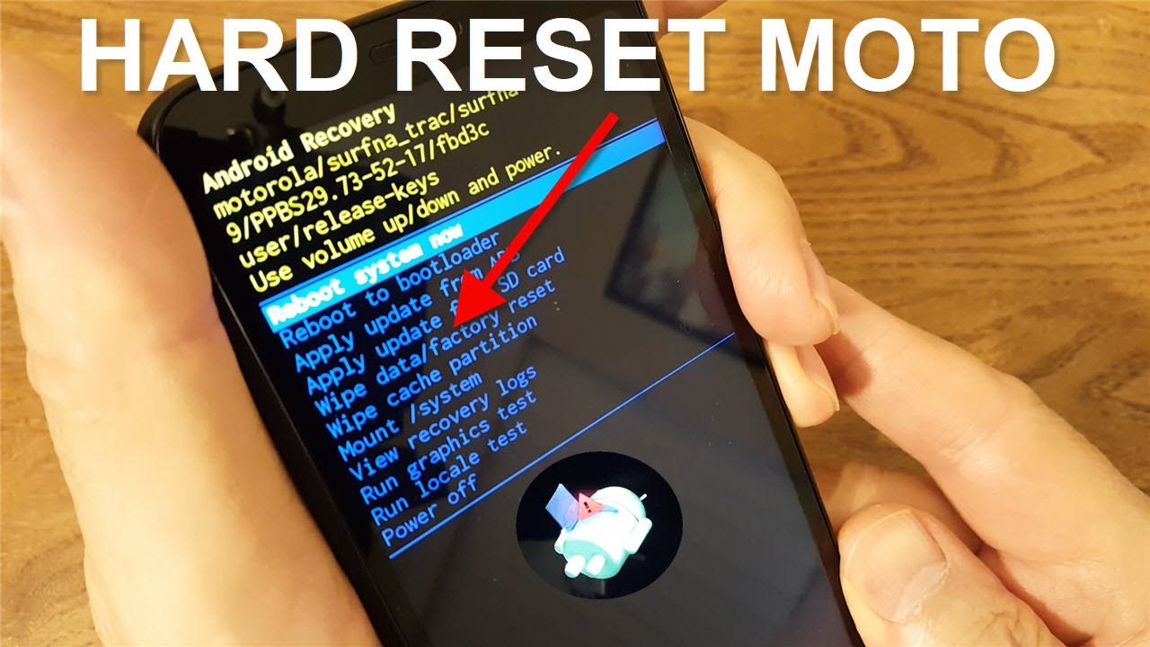 factory reset moto