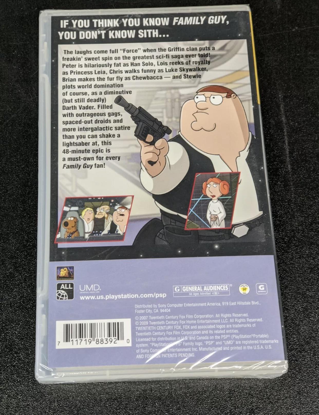 family guy pg rating