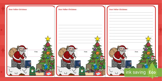 father christmas letter border