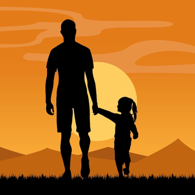 father silhouette