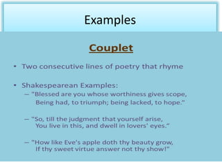 rhyming couplet definition