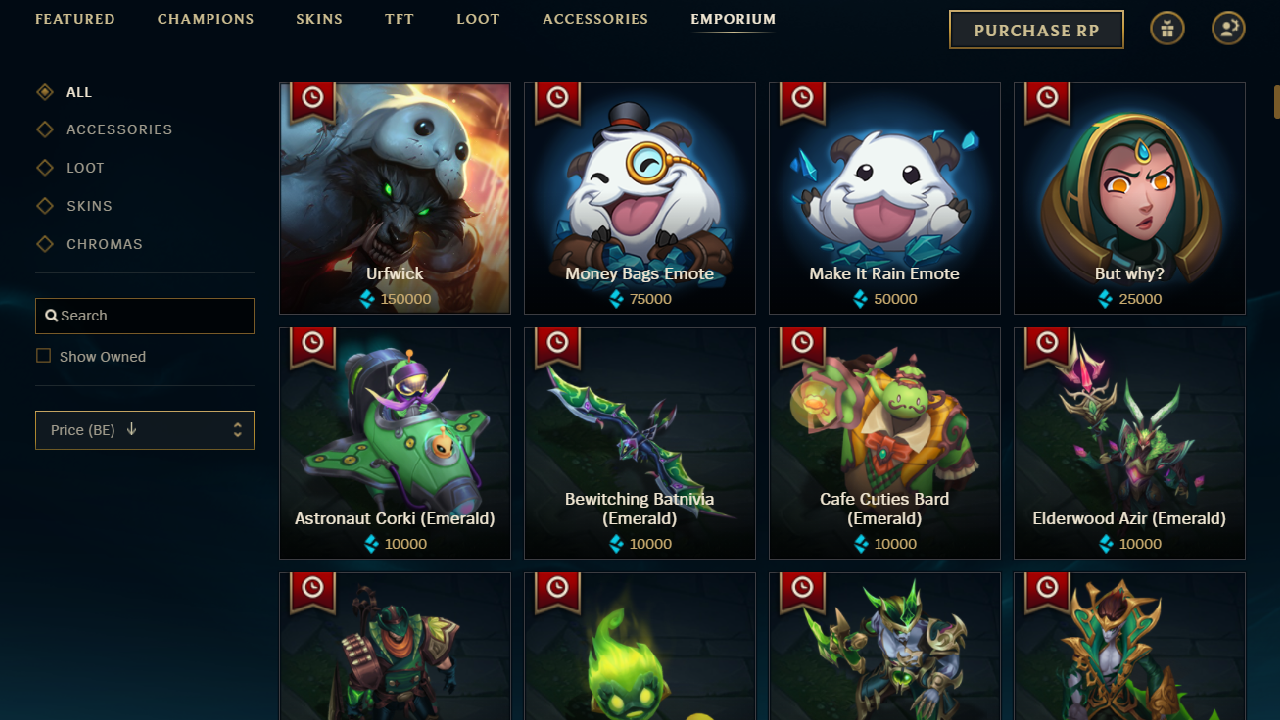 league blue essence shop 2023