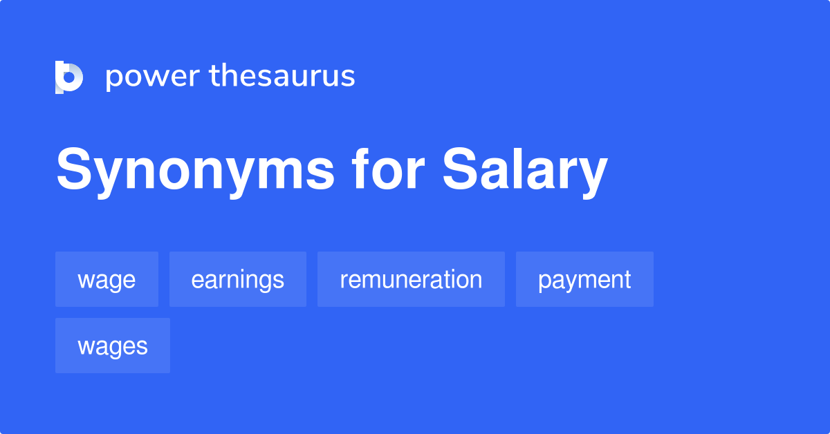 salary synonyms in english