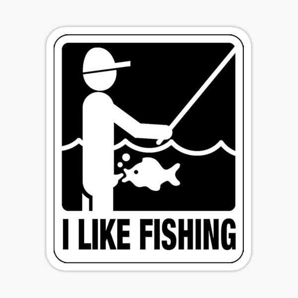 funny fishing stickers