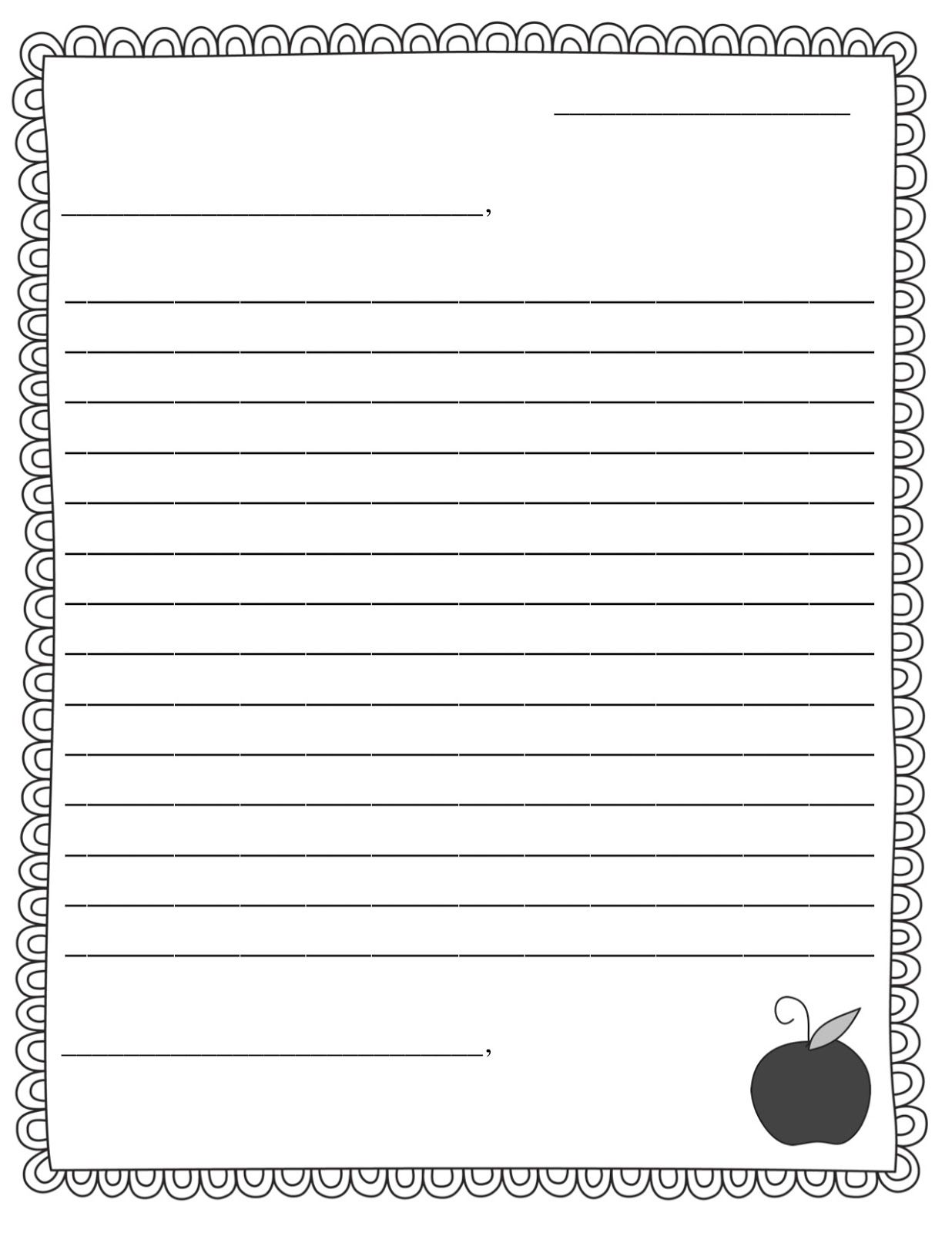 letter template ks1