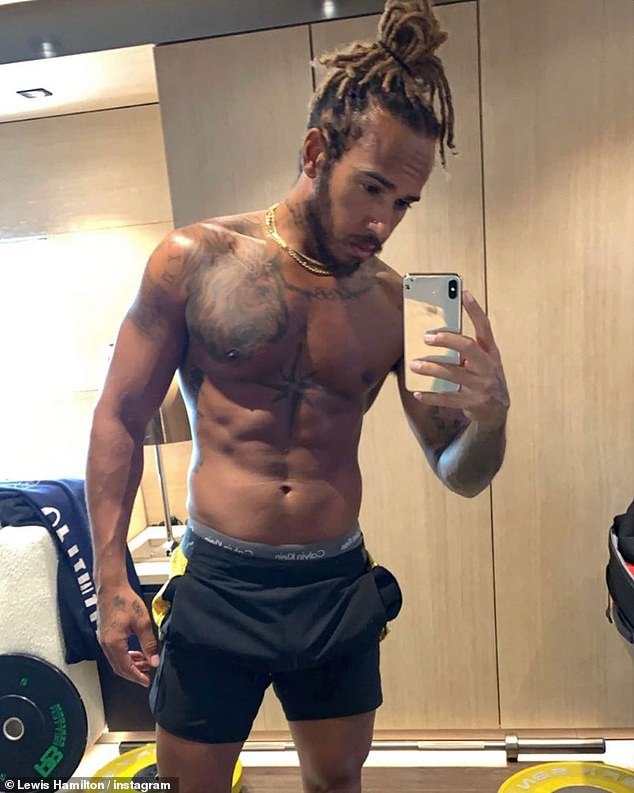 lewis hamilton shirtless