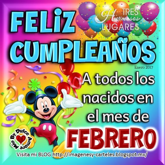 feliz cumpleaños febrero