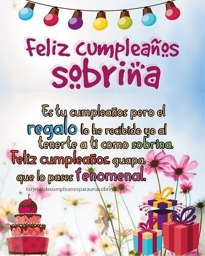 feliz cumpleaños sobrina