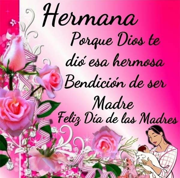 feliz dia de la madre hermana mayor