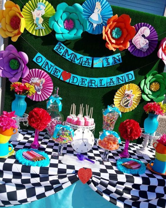 alice in wonderland themed party supplies