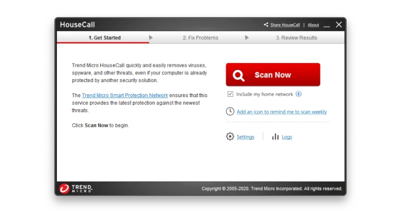 trend micro housecall free online virus scan