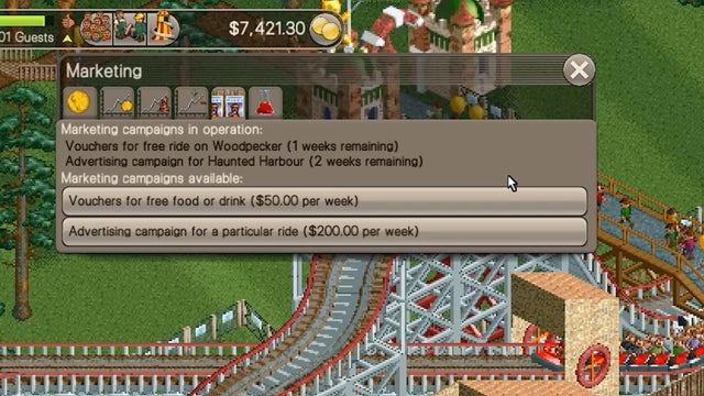 rollercoaster tycoon 2 tips