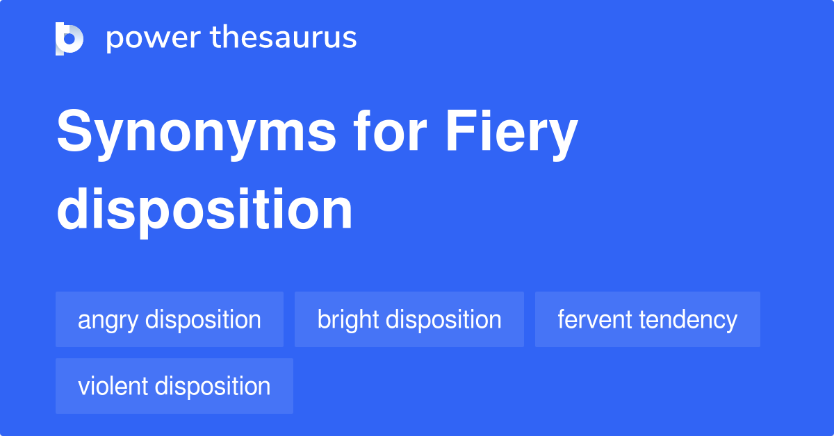 fiery thesaurus