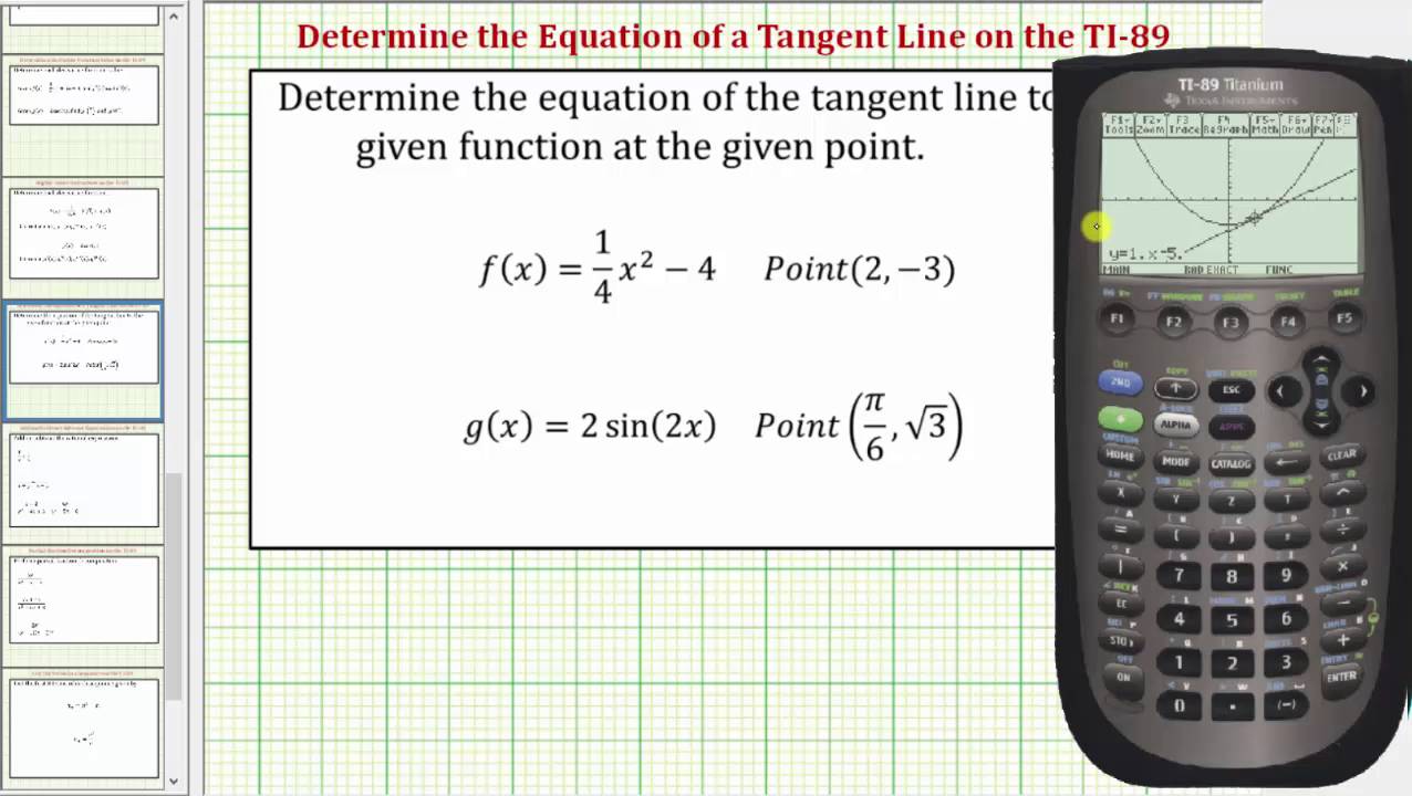 find tangent calculator