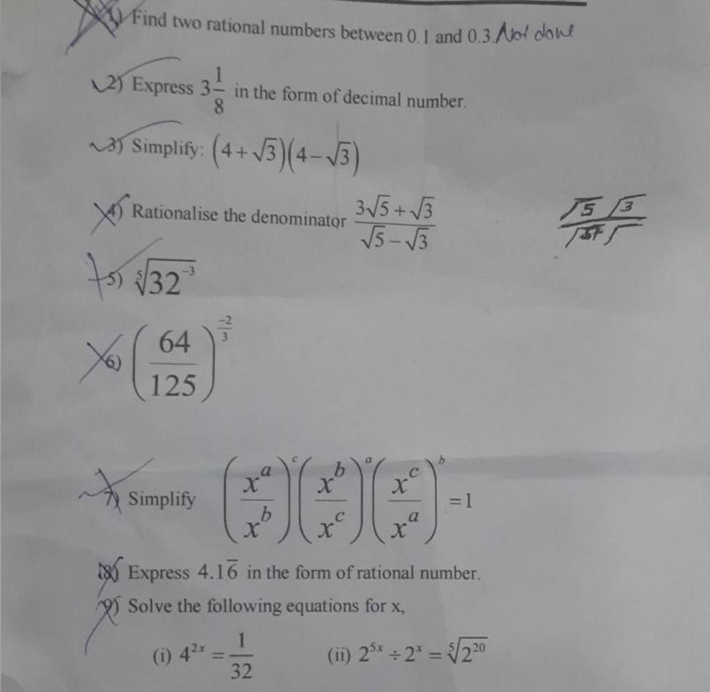 find two rational numbers between