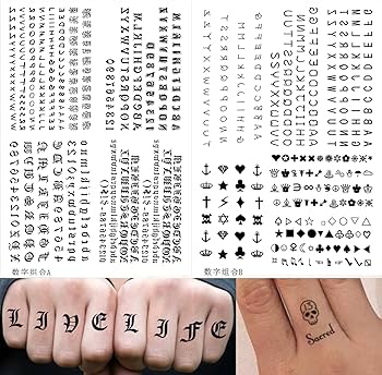 finger name tattoos