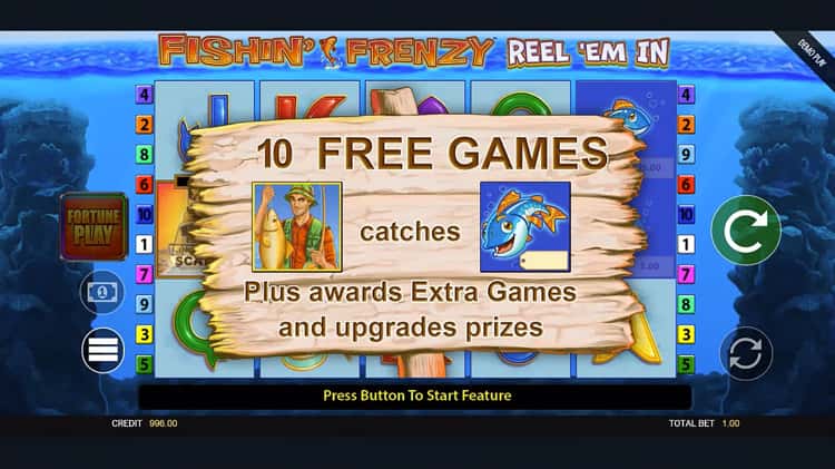 fishin frenzy fortune spins demo