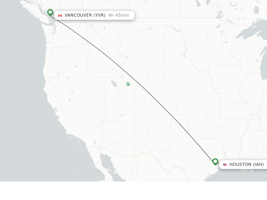 flights from vancouver to houston