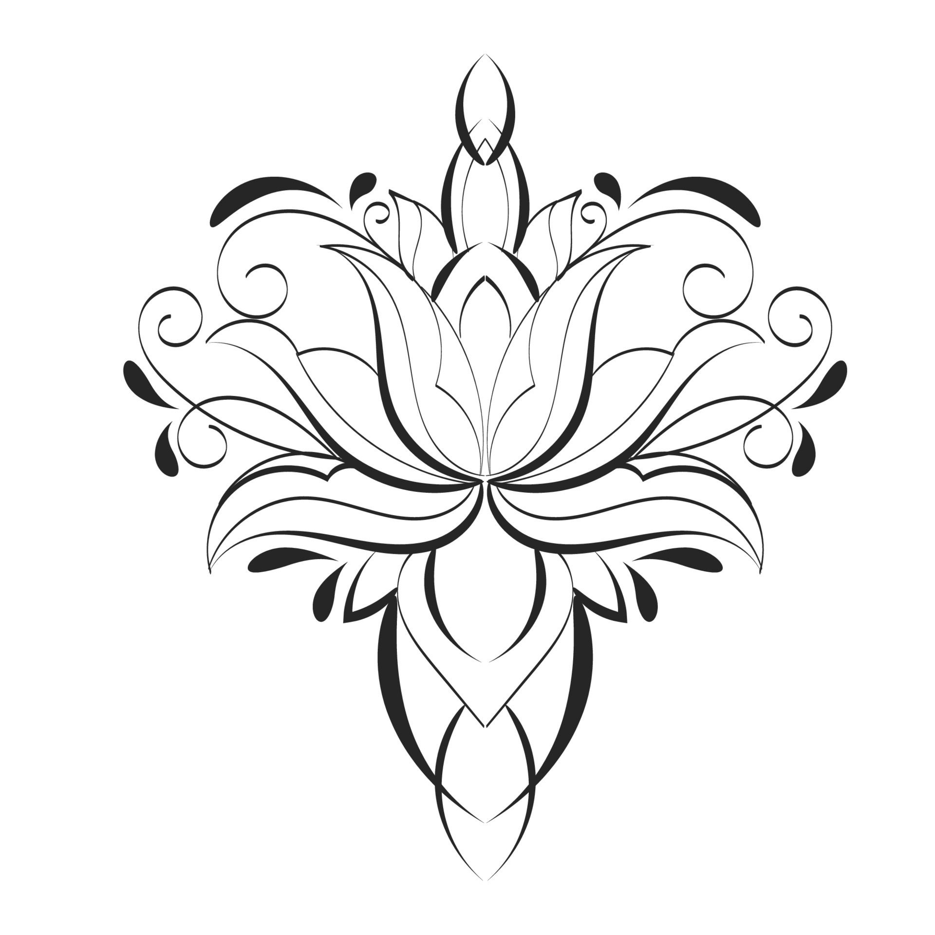 floral tattoo stencils