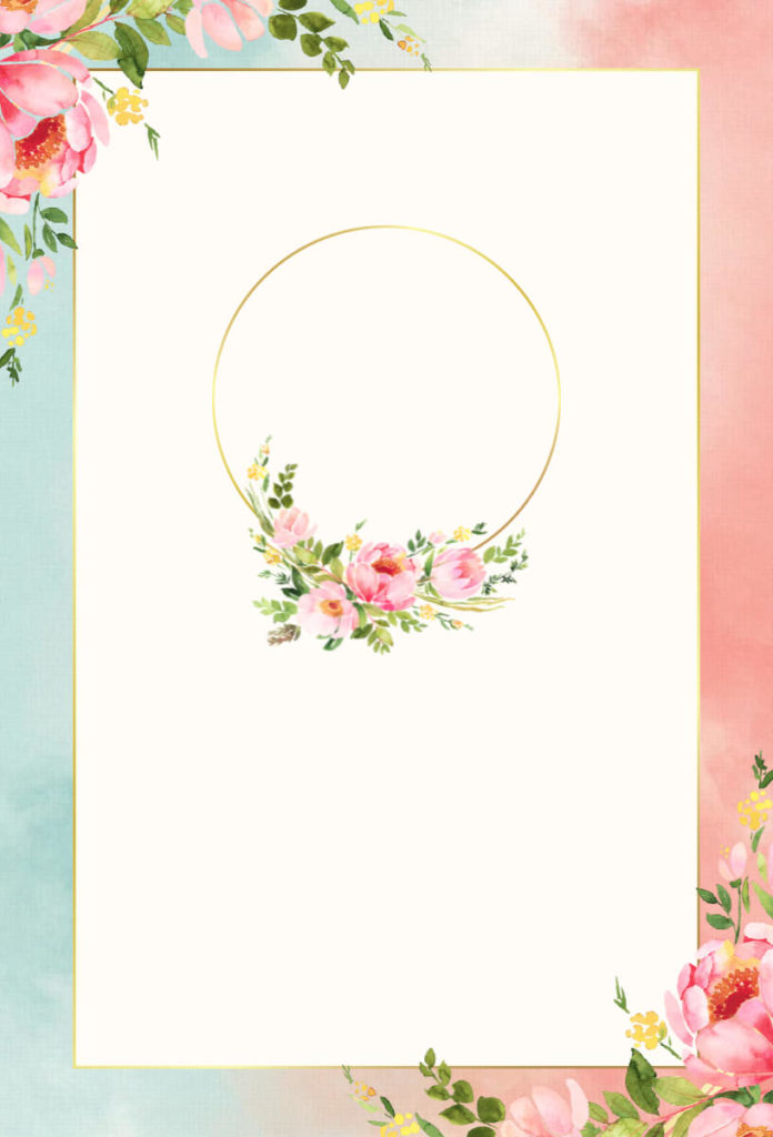 floral wedding invitation background hd