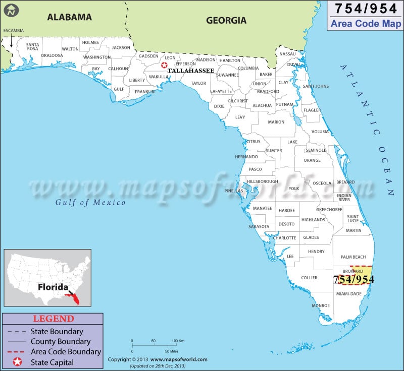 florida area code 954