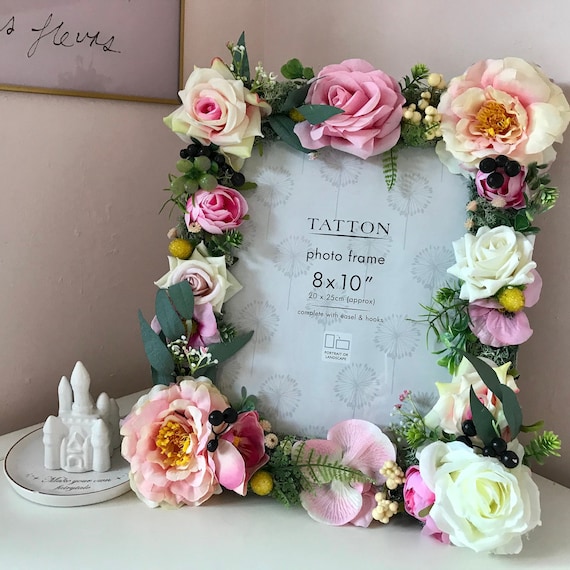 flower decoration for photo frame