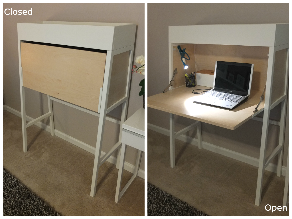 fold away desk ikea