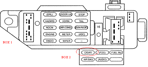 ford focus fuse for cigarette lighter