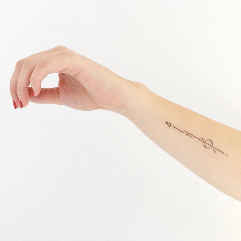 forearm minimal tattoo