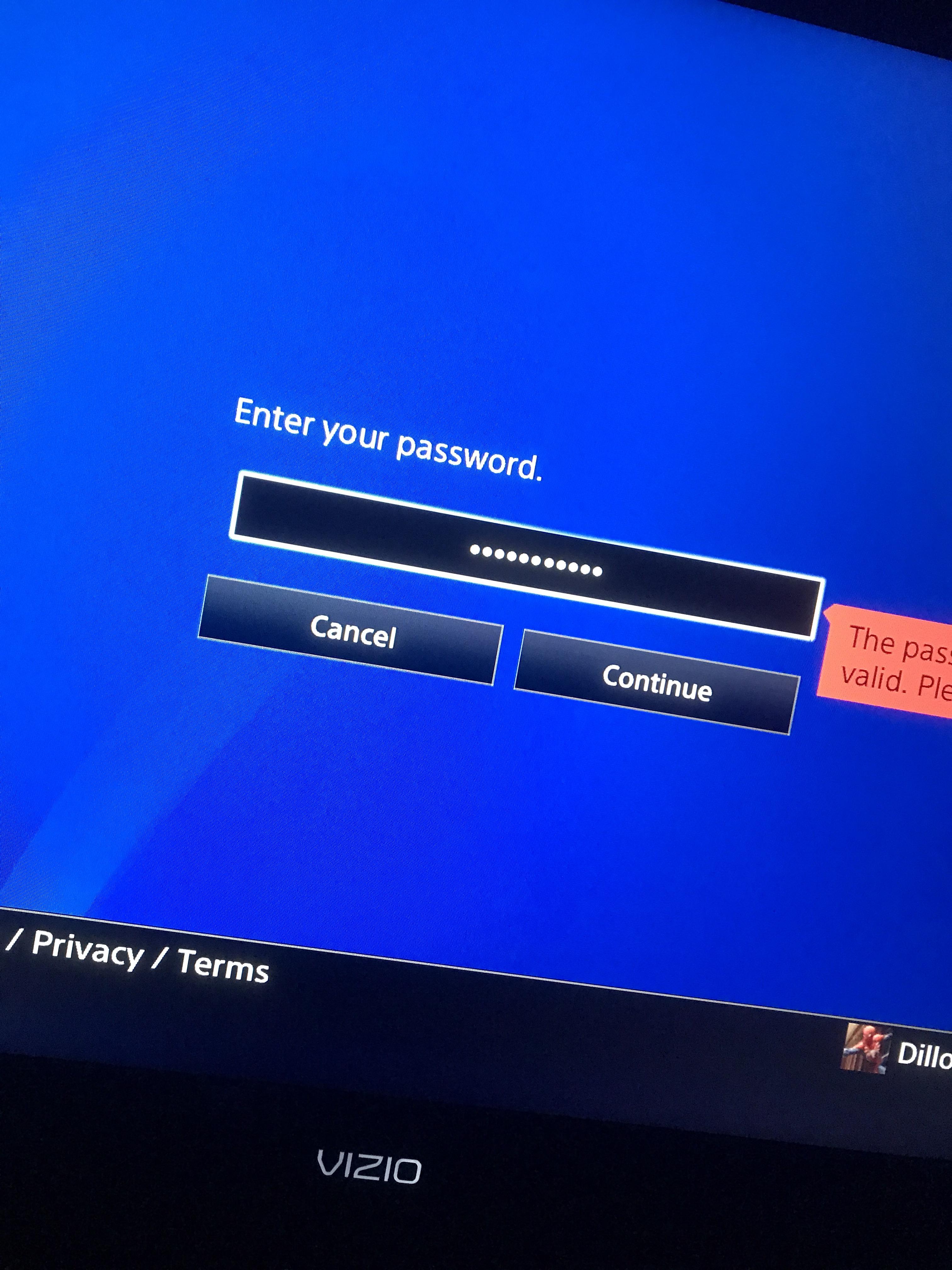 forgot ps4 password