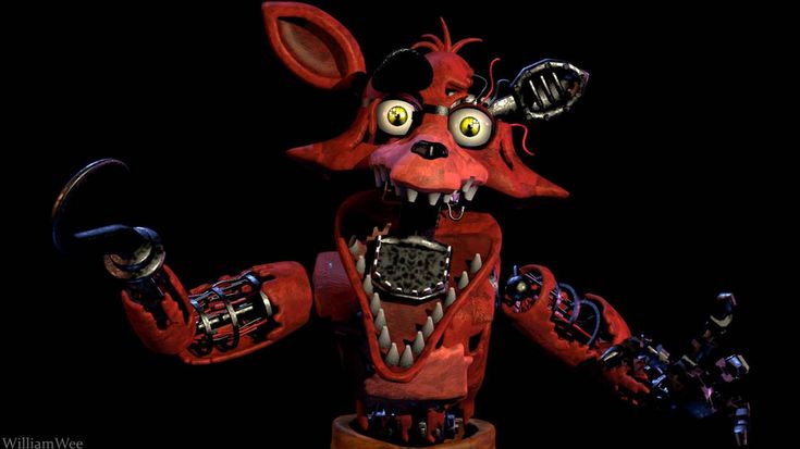 foxy black background