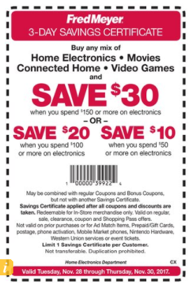 fred meyer coupons