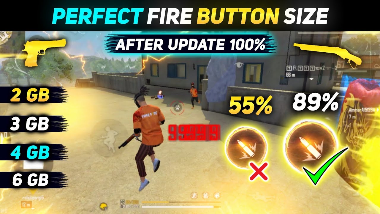 free fire button