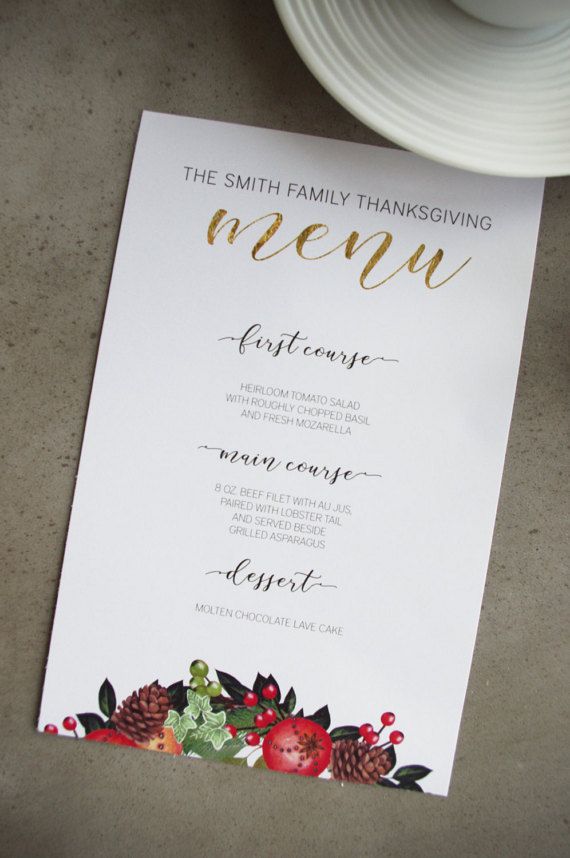 free printable birthday menu templates