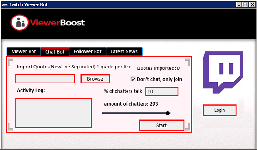 free twitch viewer bot