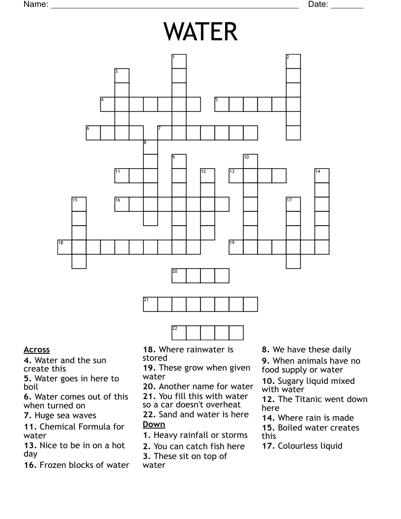 french water crossword clue