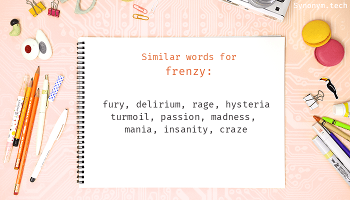 frenzy thesaurus