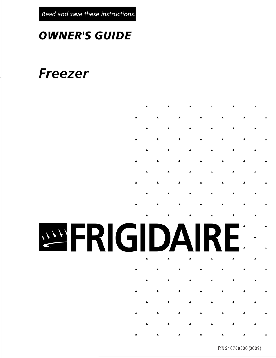 frigidaire manual freezer