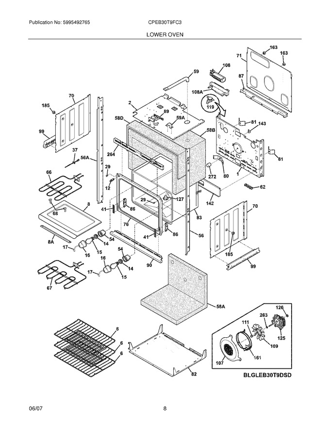 frigidaire wall oven parts