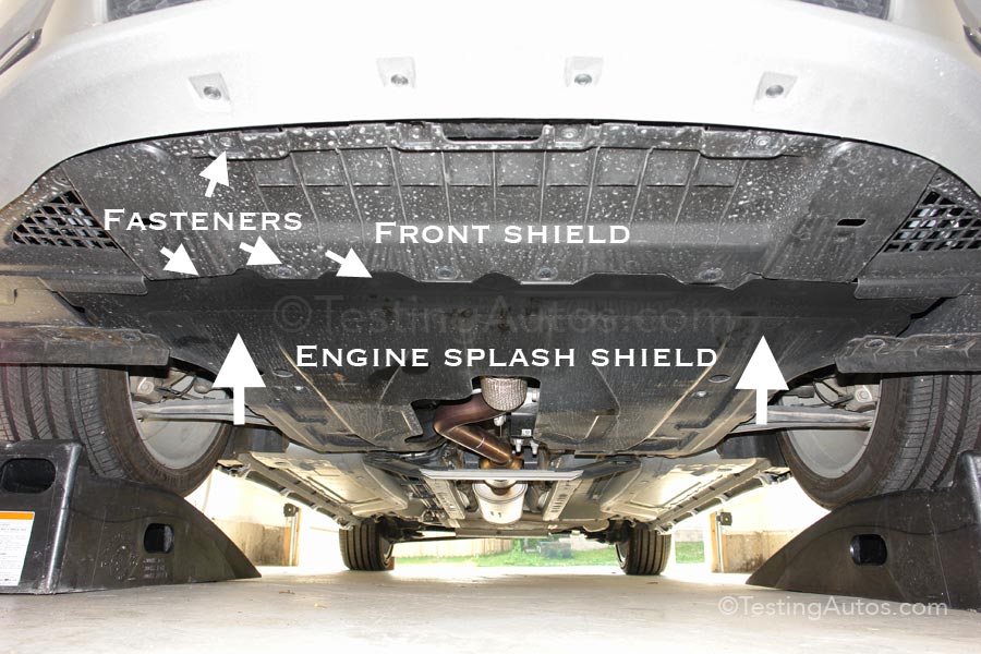 front engine splash shield