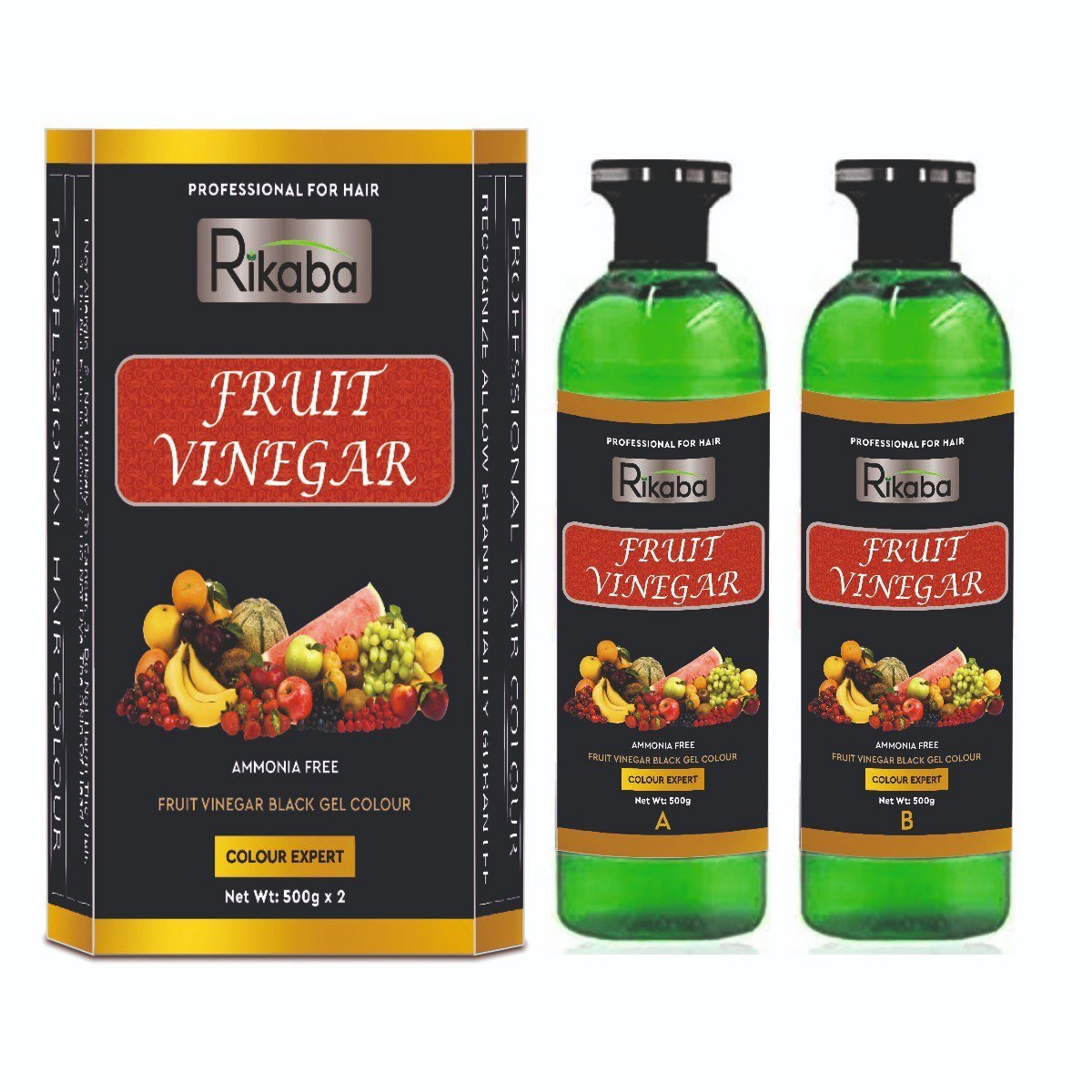 fruit vinegar black gel colour