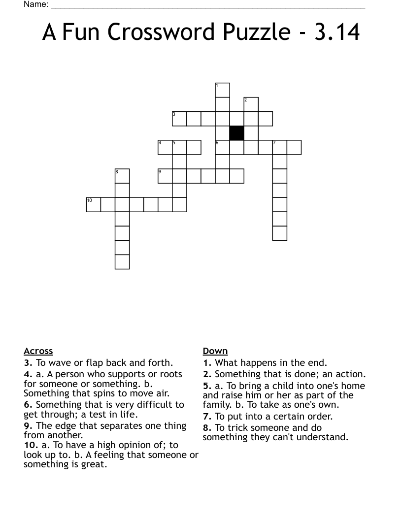 fun crossword