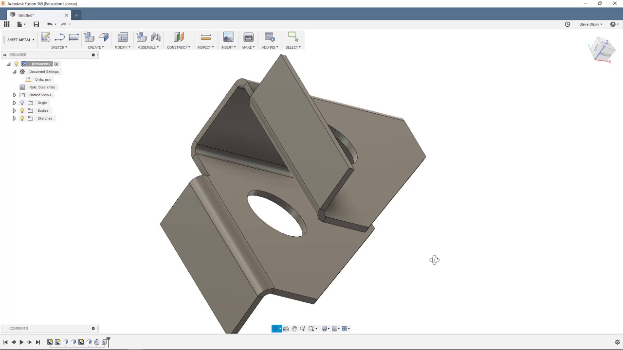 fusion 360 sheet metal design